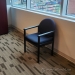 Dark Grey & Black Office Guest Side Waiting Room Chairs w/ Arms